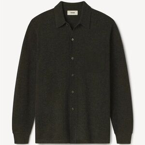 Buck Mason HERITAGE WOOL COLLARED CARDIGAN size L